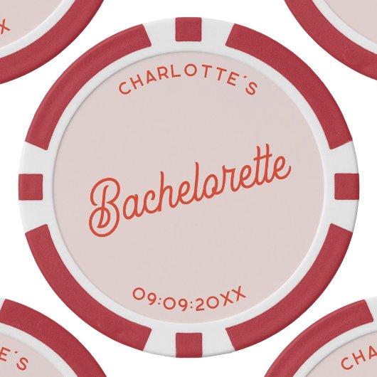 Persoonlijk Afscheid van de Meisjes Poker Chips