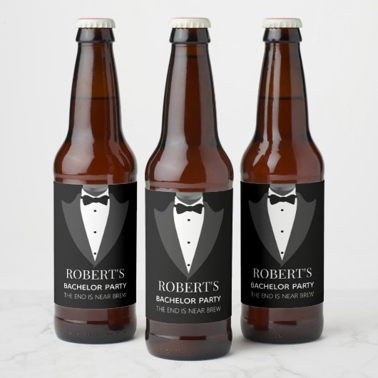Persoonlijk Afscheid van de Vrijgezel Feest Bier Etiket (Flessen)