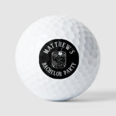 Persoonlijk Afscheid van de Vrijgezel Feest Golfballen (Voorkant)
