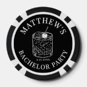 Persoonlijk Afscheid van de Vrijgezel Feest Poker Chips (Achterkant)