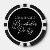 Persoonlijk Afscheid Van De Vrijgezellenavond Zwar Poker Chips (Voorkant)