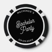 Persoonlijk Afscheid van het Vrijgezellenleven Poker Chips (Achterkant)