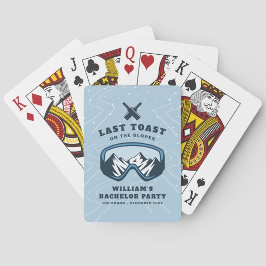 Persoonlijk afscheid weekend pokerkaarten (Achterkant)