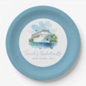 Persoonlijk Afscheidscadeau Jacht Bruidsmeisjes Papieren Bordje (Voorkant)