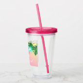 Persoonlijk afscheidscadeau voor de bruid Neoon St Acryl Drinkbeker (Links)