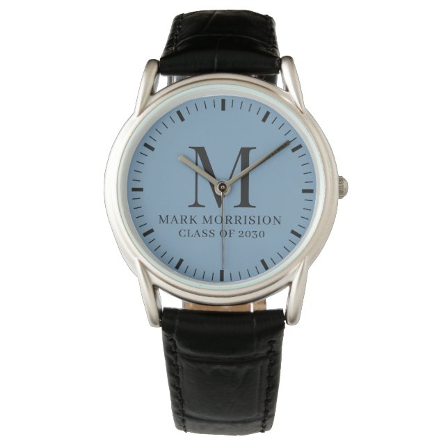 Persoonlijk afstudeer monogram jaartal horloge (Voorkant)