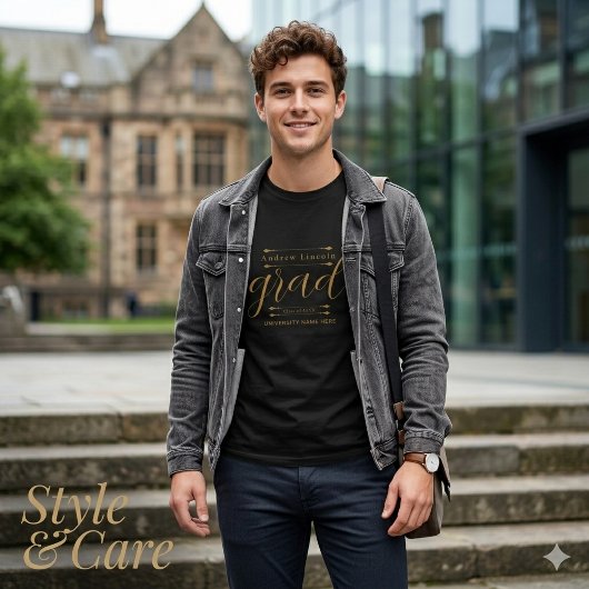 Persoonlijk afstudeer T-shirt met eigen naam