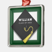 Persoonlijk afstudeercadeau 2026 metalen ornament (Links)