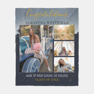 Persoonlijk afstudeercadeau 3 foto's 2026 fleece deken