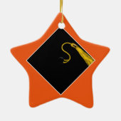 Persoonlijk afstudeercadeau keramisch ornament (Achterkant)