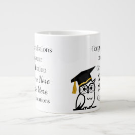 Persoonlijk Afstudeercadeau voor Haar – Eigen Naam Grote Koffiekop