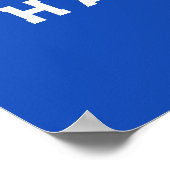 Persoonlijk afstudeerfeestje voor een rechtenstudi poster (Hoek)