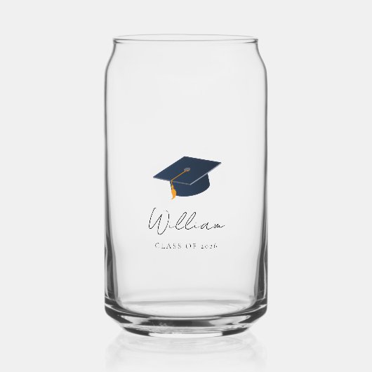 Persoonlijk Afstudeericoon Klas van 2026 Blikvorm Glas (Voorkant)