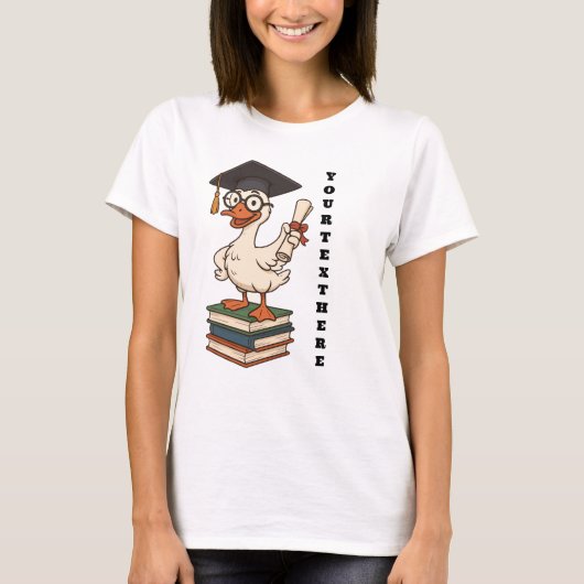 Persoonlijk afstudeerproject domme gans t-shirt (Voorkant)