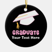 Persoonlijk Afstuderen cadeauidee Keramisch Ornament (Voorkant)