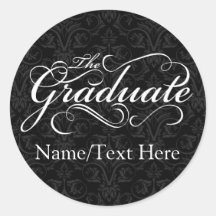 Persoonlijk Afstuderen, elegant zwart Afstuderen