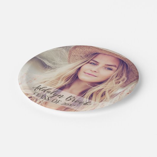 Persoonlijk Afstuderen Foto en Jaar Bord (Gekanteld)