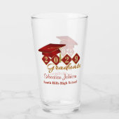 Persoonlijk Afstuderen rood & goud 20XX Glas (Achterkant)