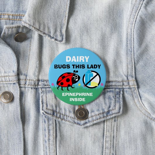 Persoonlijk alarm in melkvorm ronde button 7,6 cm (In situ)