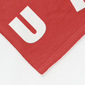 Persoonlijk alarmnummer fleece deken (Hoek)