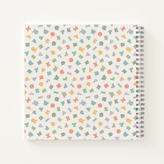 Persoonlijk Alfabet ABC Naam Notitieboek (Achterkant)