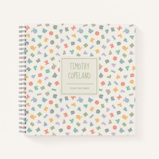 Persoonlijk Alfabet ABC Naam Notitieboek (Voorkant)