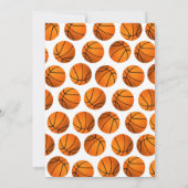 Persoonlijk All Star Basketbal Thema Baby shower Kaart (Achterkant)