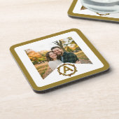Persoonlijk Ambachtelijk Monogram A | Houten Lijst Bier Onderzetter (Linkerzijde)