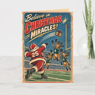 Persoonlijk American Football Kerstmis Feestdagen Kaart