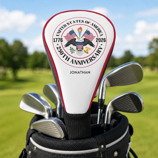 Persoonlijk Amerika 250e verjaardag Golfheadcover
