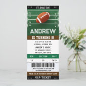 Persoonlijk Amerikaans Football Ticket Kaart (Staand voorkant)