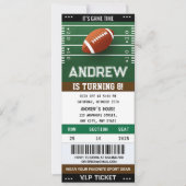 Persoonlijk Amerikaans Football Ticket Kaart (Voorkant)