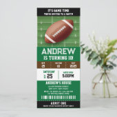 Persoonlijk Amerikaans Football Verjaardagsfeestti Kaart (Staand voorkant)