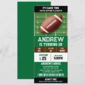 Persoonlijk Amerikaans Football Verjaardagsfeestti Kaart (Voorkant / Achterkant)