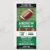 Persoonlijk Amerikaans Football Verjaardagsfeestti Kaart (Voorkant)