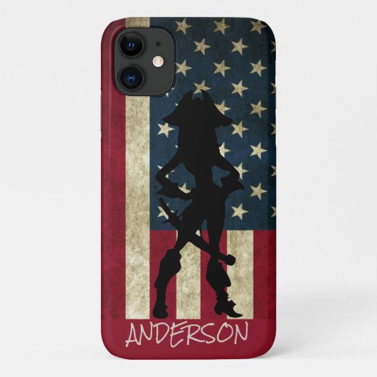 Persoonlijk Amerikaans piraat Girl Case-Mate iPhone Case (Achterkant)