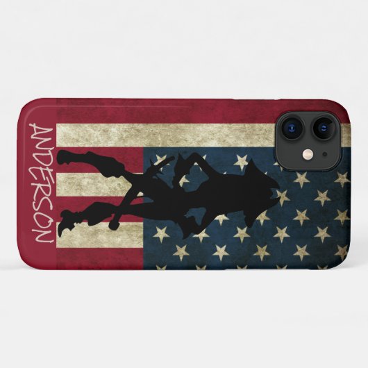 Persoonlijk Amerikaans piraat Girl Case-Mate iPhone Case (Achterkant (horizontaal))