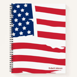 Persoonlijk Amerikaans Vlag Notitieboek