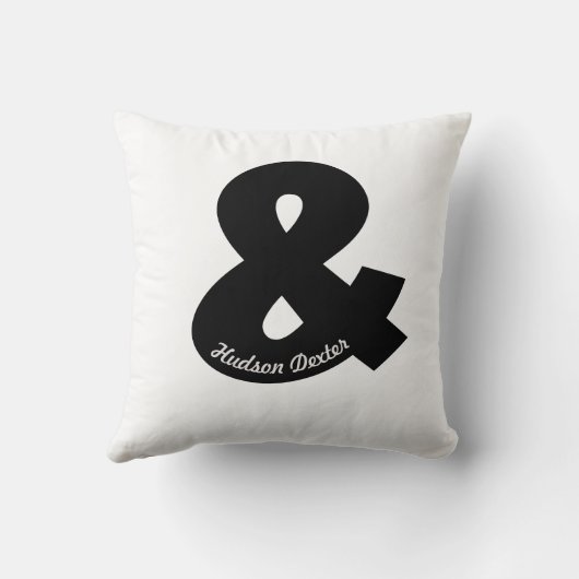 Persoonlijk Ampersand Kussen (Achterkant)