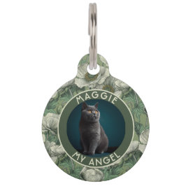 Persoonlijk Anemoonprint-huisdiercadeau voor honde Huisdierpenning