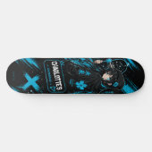 Persoonlijk anime cyan skateborddek skateboard (Horizontaal)