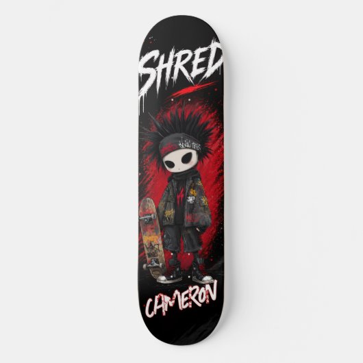 Persoonlijk Anime Emo Graffiti Stedelijke Skateboa Skateboard (Voorkant)