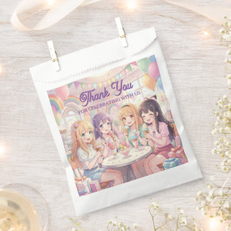 Persoonlijk Anime Meisjes Ijs Verjaardagsfeest Bedankzakje