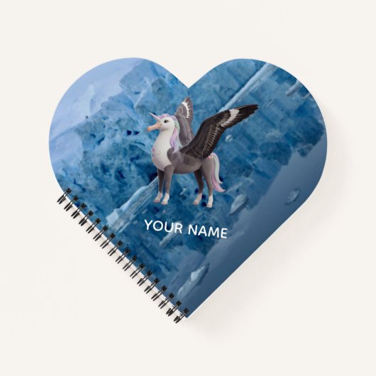 Persoonlijk Antarctisch Dierenhart Notitieboek (Voorkant)
