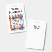 Persoonlijk Apothekersassistent Badge (Voor- en achterkant)