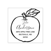 Persoonlijk Apple Frame Retouradres Rubberstempel (Afrduk)