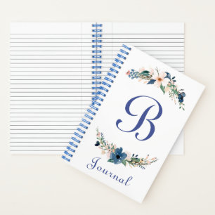 Persoonlijk aquarel bloemenjournaal notitieboek