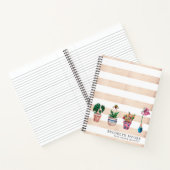 Persoonlijk aquarel potplant dagboek notitieboek (Binnen)