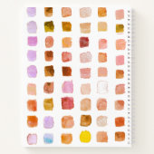 Persoonlijk aquarelpatroon schetsboek  notitieboek (Achterkant)