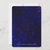Persoonlijk Aries-sterrenbeeld Galaxy-feest Kaart (Achterkant)